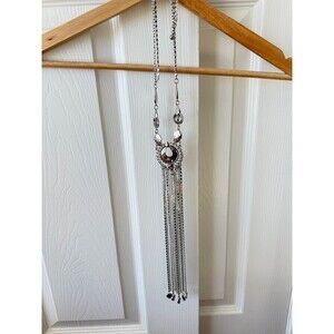 long silver chicos necklace